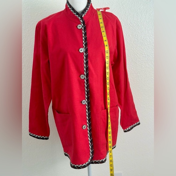 Koos of Course! Women’s Lightweight Reversible Linen Blend Blazer/Jacket Size M - Picture 6 of 12